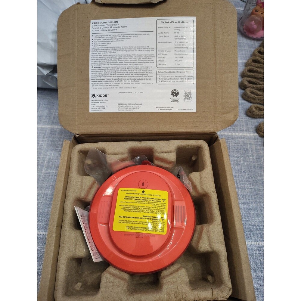 Kidde 30CUD10 Smoke + Carbon Monoxide Alarm - New Missing Screws To Mount
